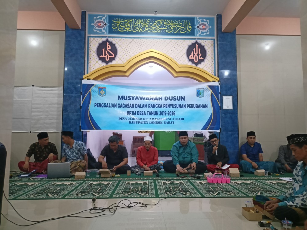 Musyawarah Dusun Ke-4 di Dusun Jeringo Barat 
